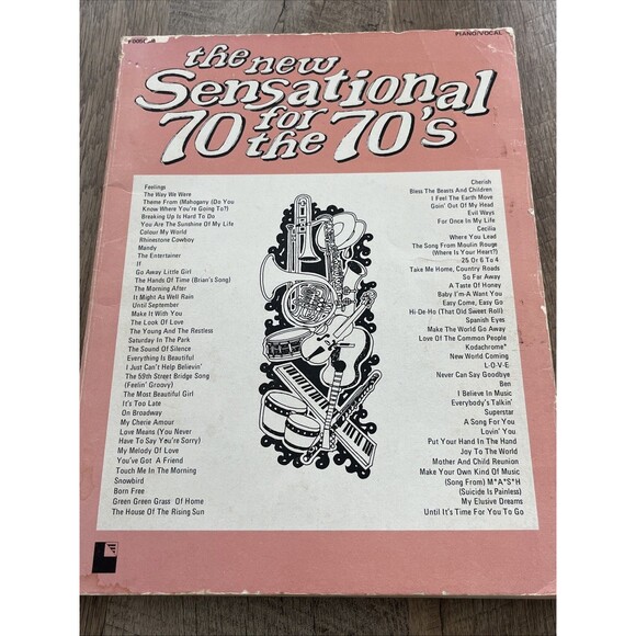 The New Sensational 70 for the 70's  Featuring Piano/Vocal/Chords F0050SM2 - Picture 1 of 5